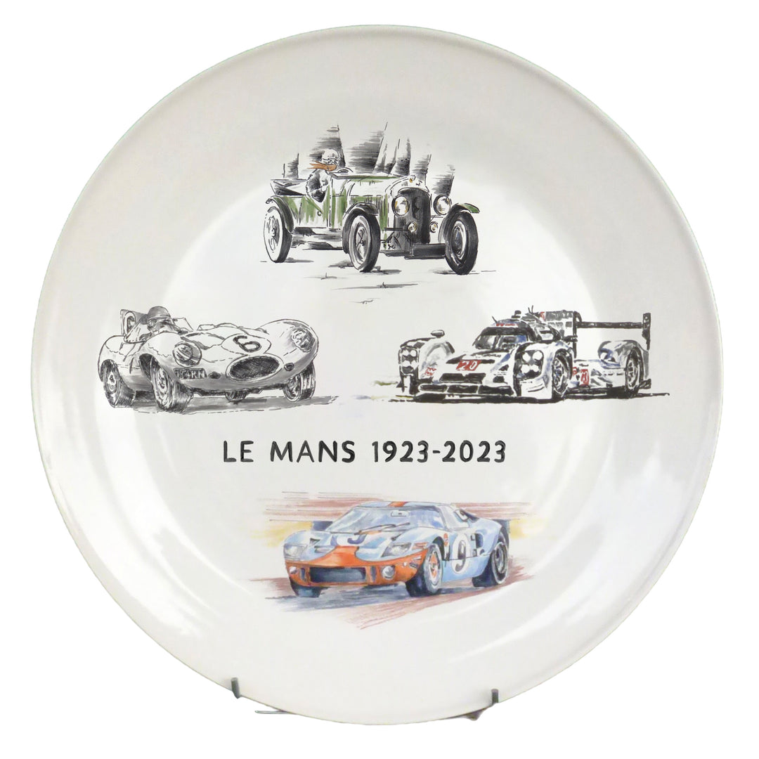 24H Le Mans Centenary hand painted collector's serving dish