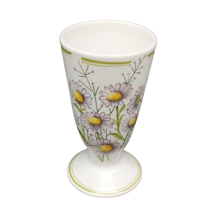 Mazagran cup with Field Flowers hand painted decoration