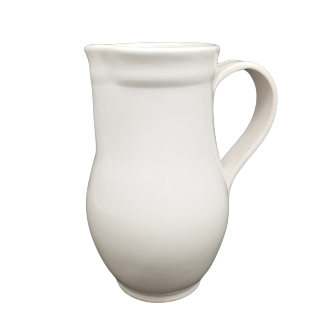 Perret Jug in plain white glaze