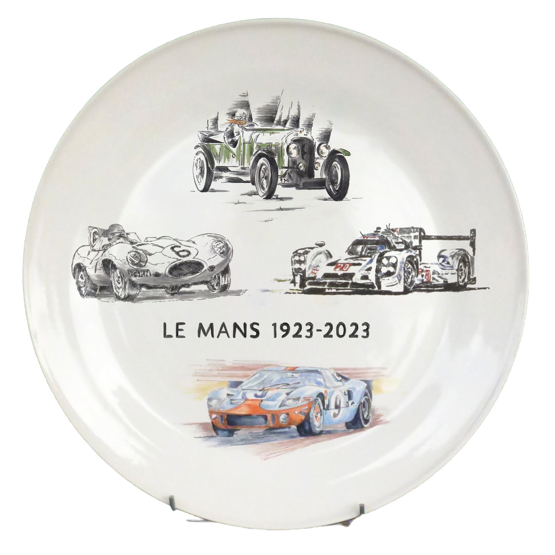 Plain Rim 24H Le Mans Centenary hand painted collector's serving dish