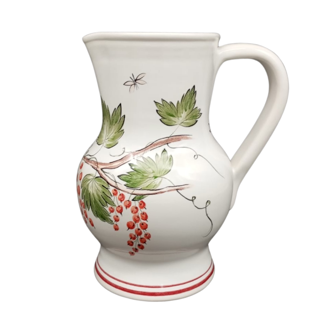 Uni Jug with Poulpard red currant motif