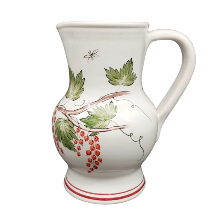 Uni Jug with Poulpard red currant motif