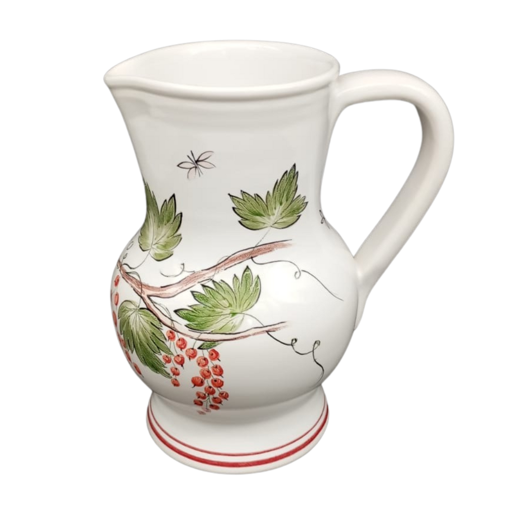 Uni Jug with Poulpard red currant motif
