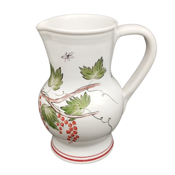 Uni Jug with Poulpard red currant motif