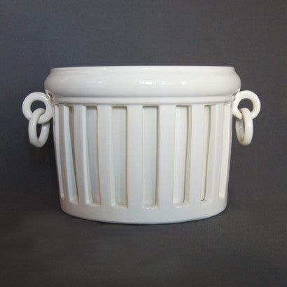 Openwork Empire planter with interior