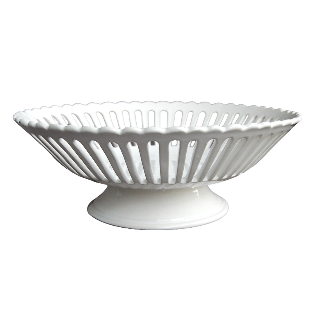 Bourg-Joly Martin straight openwork low footed basket