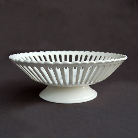 Bourg-Joly Martin straight openwork low footed basket