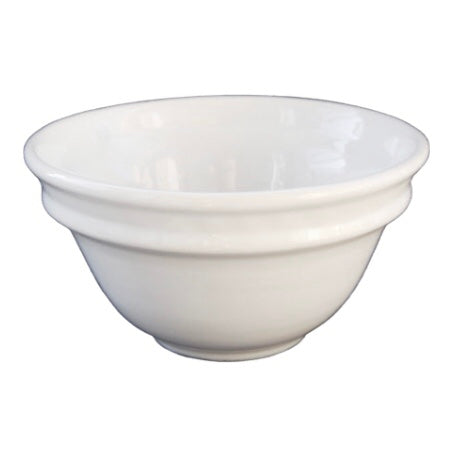 Deep Plain edge bowl in white