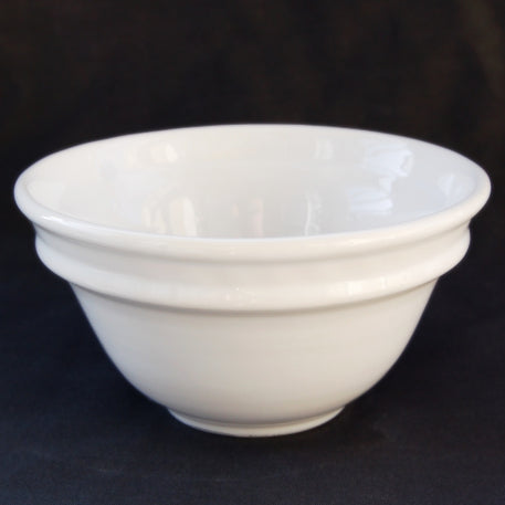 Deep Plain edge bowl in white