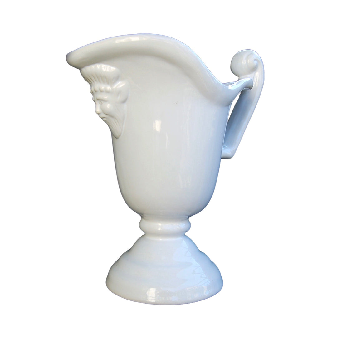Earthenware Pichet Casque Rond Jug