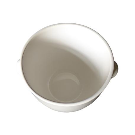white earthenware Galleron heads planter