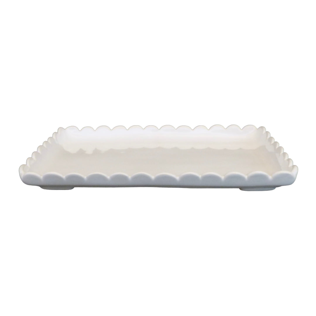 Large Scallop Chevet edge tray