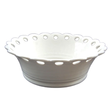 Malicorne Anne scalloped openwork bowl