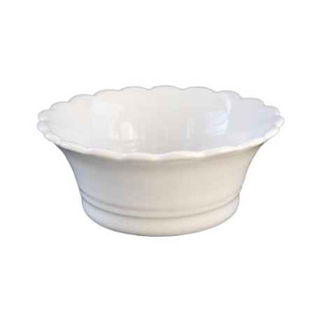Malicorne Pleine ceramic scalloped bowl