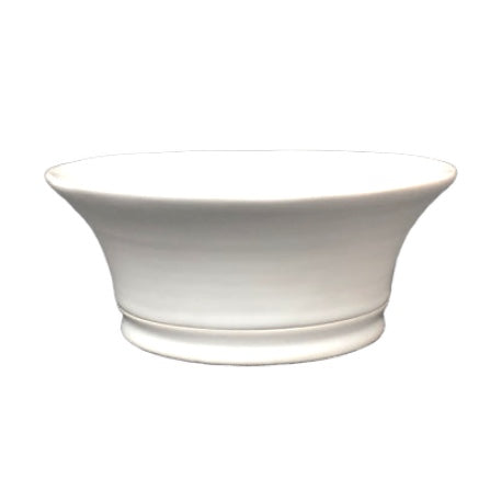 Malicorne Round Full Plain Edge Bowl in white