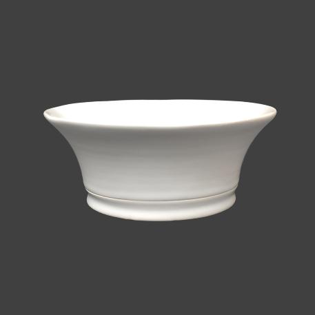 Malicorne Round Full Plain Edge Bowl in white
