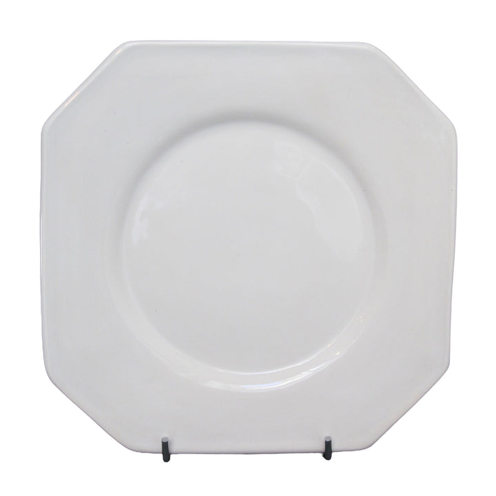 Octogonal Plate in white