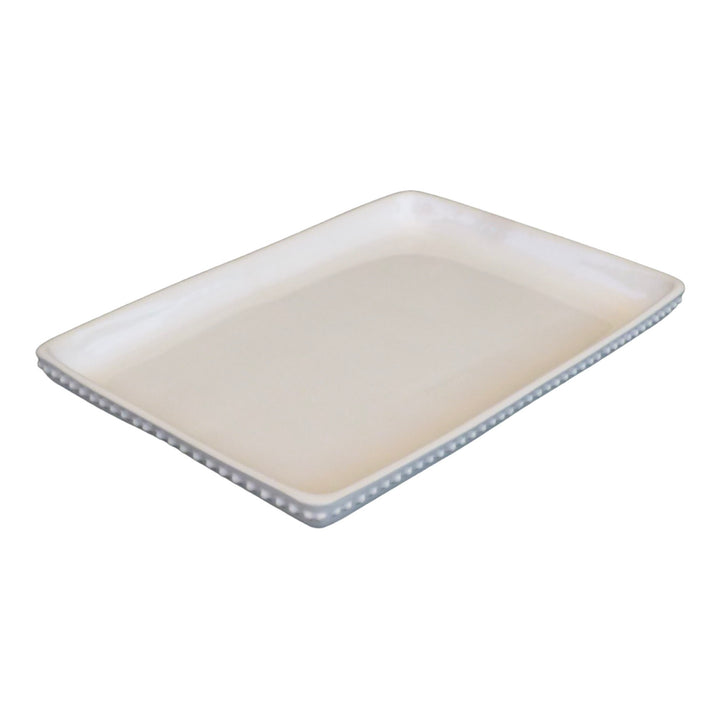 Pearled edge tray