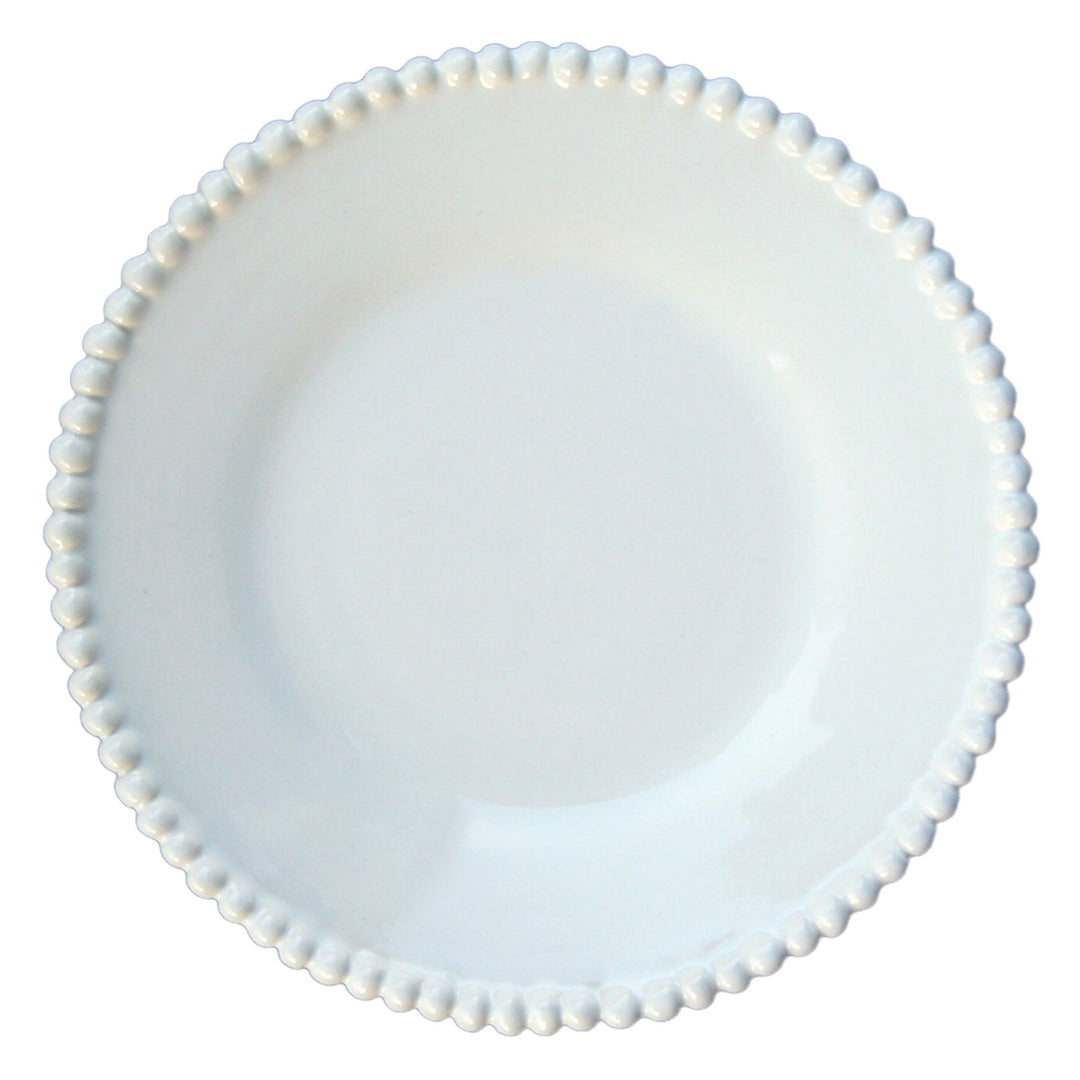 Pearls plate in white