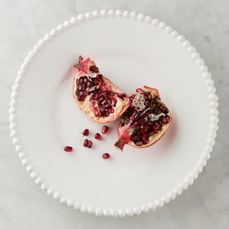 Pearls plate in white