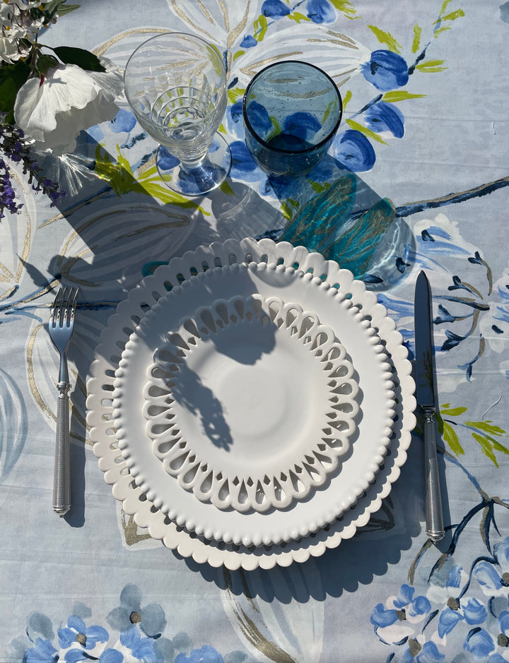 Pearls plate in white