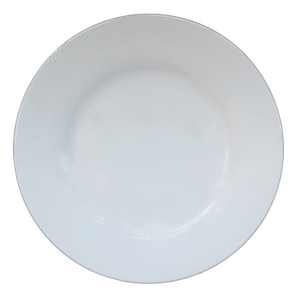 Plain Rim plate in white