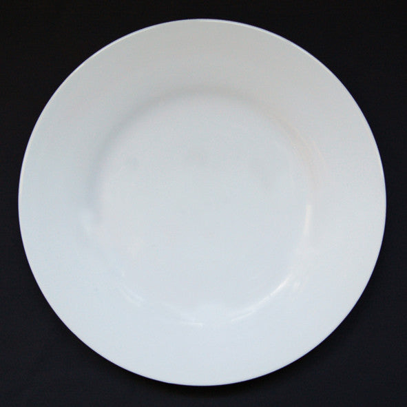 Plain Rim plate in white