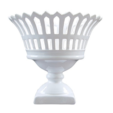 Restauration openwork footed  basket