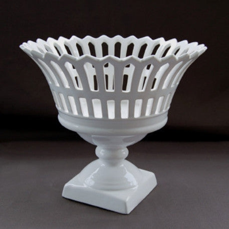 Restauration openwork footed  basket