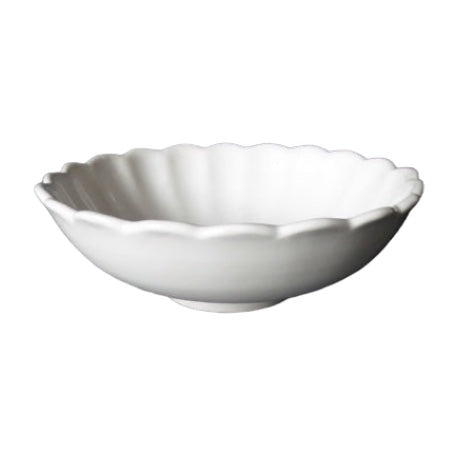 Round Feston Pouplard Plain bowl in white