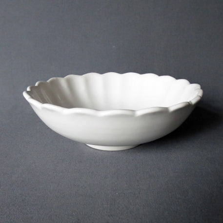 Round Feston Pouplard Plain bowl in white