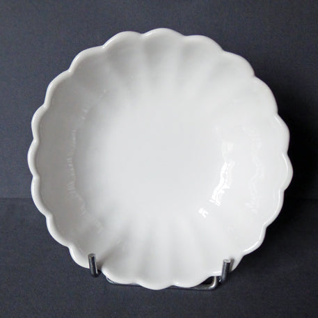 Round Feston Pouplard Plain bowl in white