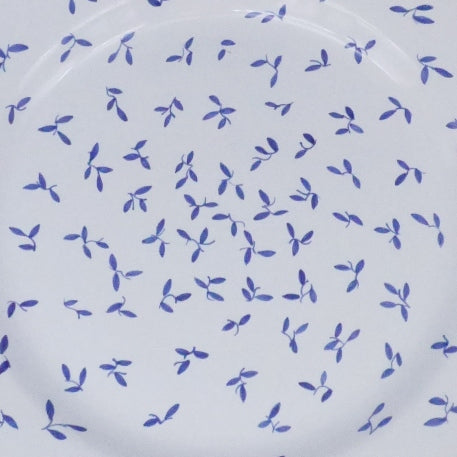Assiette Feston avec décor peint à la main Semis Bleu