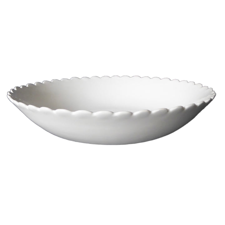 Small Scallop Bourg-Joly Pleine bowl in white