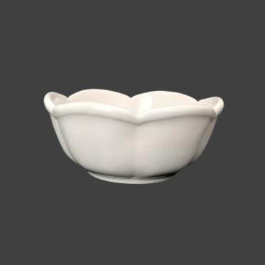 Tulip bowl in white