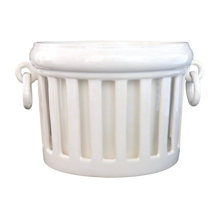 Openwork Empire planter with interior