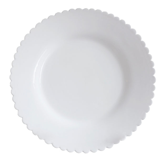 Bourg-Joly Pleine white plate