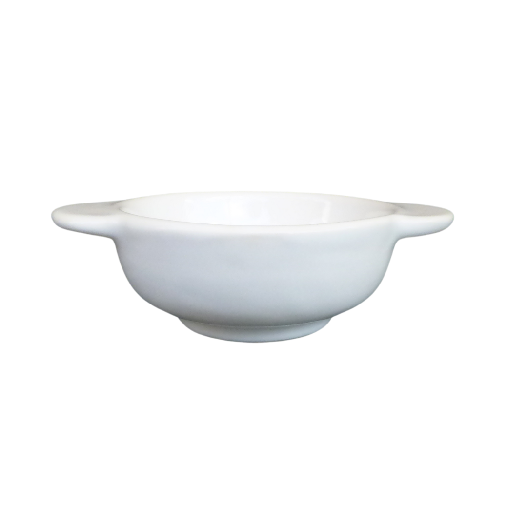 Breton style bowl with ears in white