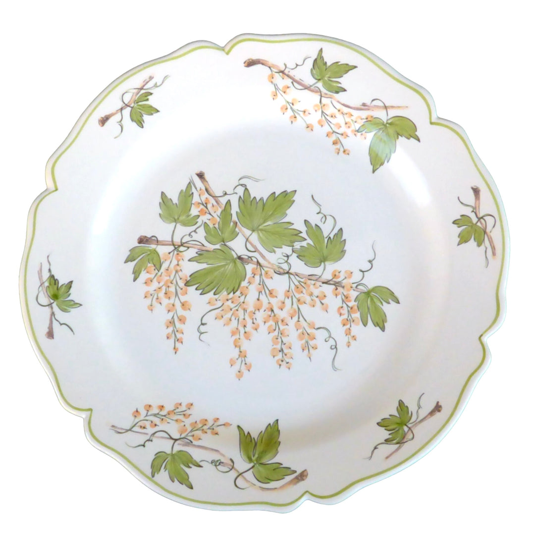 Feston Plate with Pouplard red currrants Blush hand painted motif