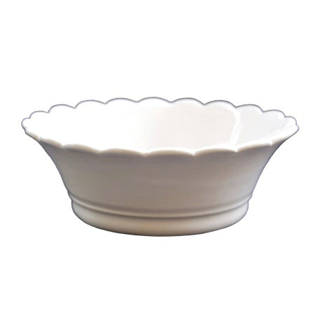 Malicorne Pleine scallop edge bowl