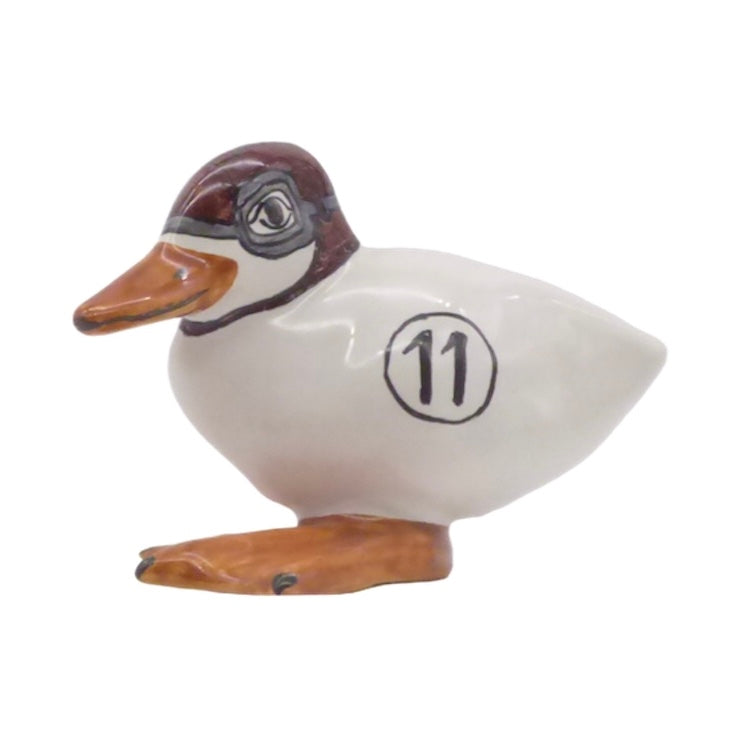 Ceramic Racing Duck. Collector's edition for racing car enthusiasts