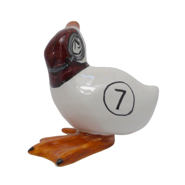 Handmade ceramic duck by Bourg-Joly Malicorne. Handmade in France