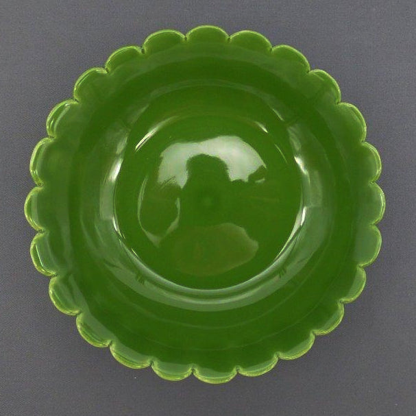 Chevet pleine sans pied shallow bowl in green