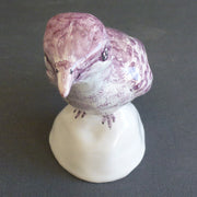 Earthenware Nuthatch on a white stand