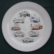 Rond Bord Uni serving plate - Limited Edition 24H Le Mans hand painted decoration