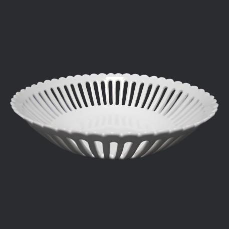 Bourg-Joly Martin straight openwork footless basket