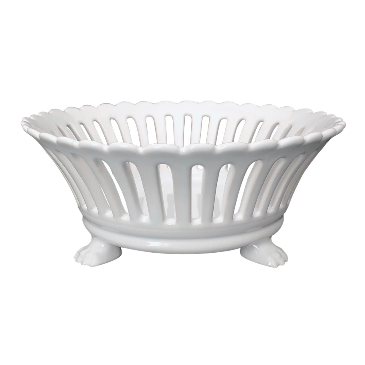 Ceramic Fruit Basket on Foot – Bourg-Joly Malicorne Ceramic Fruit Basket on Foot – Bourg-Joly Malicorne