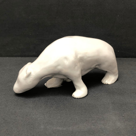 White Earthenware Small Pouplard Bear