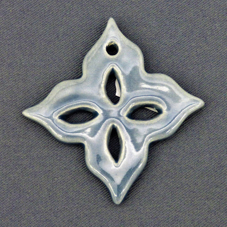 Earthenware Quatrefoil ornament