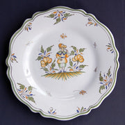 Feston plate with hand painted decoration Moustiers 4